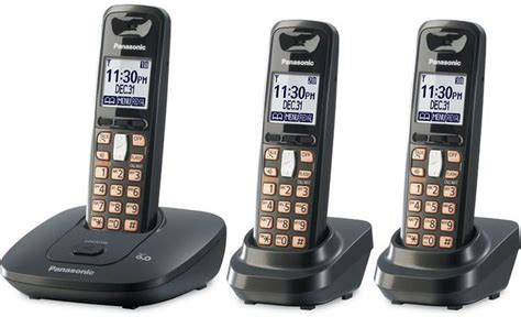 Panasonic Kx Tg T Dect Expandable Cordless Phone System With Three