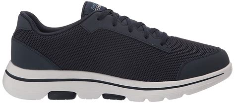 Skechers Mens Go Walk 5 Fabric Low Top Lace Up Walking Navyblue Size