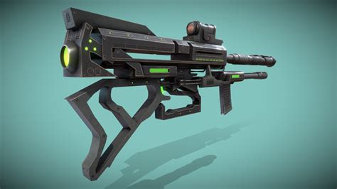 Sci-fi Rifle - Buy Royalty Free 3D model by SnowyTrain [ad9124f ...