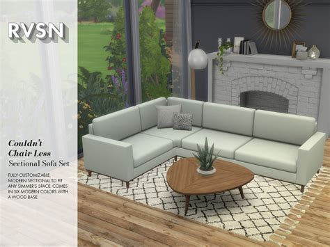 The Sims Resource Couldn T Chair Less Sectional Set