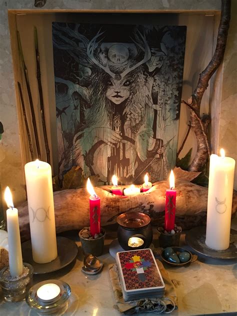 Imbolc 2017. GG | Witchcraft altar, Wiccan altar, Witches altar