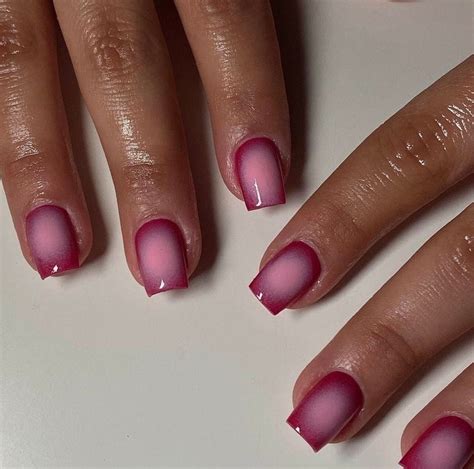 Ombre Pink Hand Painted Nails Hand Painted Nail Custom Press On