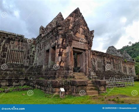 Vat Phou Champasak The Unesco World Heritage Sites In Laos Stock Photo