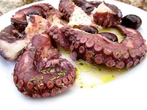 Greek Marinated Octopus In Vinegar Htapodi Ksydato Real Greek Recipes