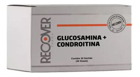 Recover Farma Glucosamina 1500mg Condroitina 1200mg 30 sachês sabor