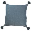 Coussin déhoussable en polycoton imprimé écru et noir 40 x 60 cm Bisca