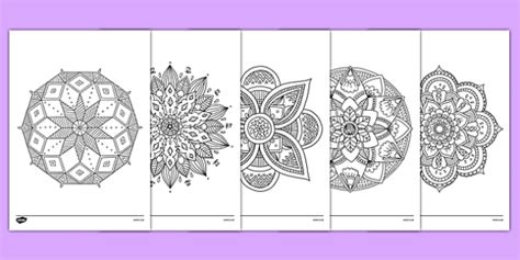 Mandala Themed Mindfulness Coloring Sheets (Teacher-Made)