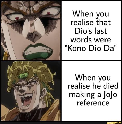 Dio Jojo Meme Face