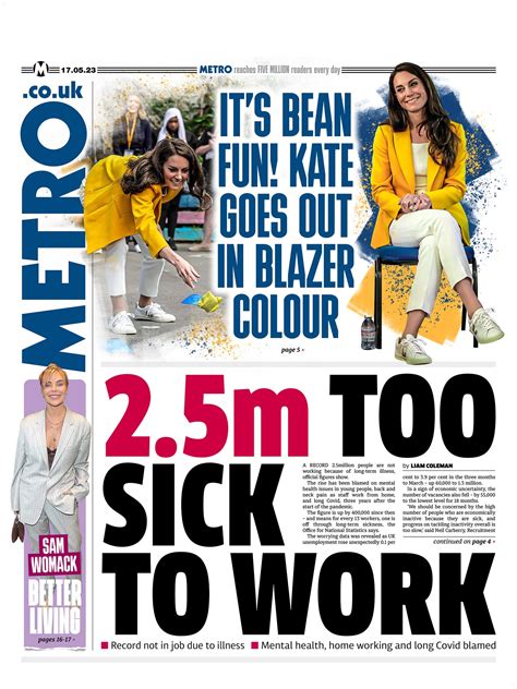 Metro Front Page 17th Of May 2023 Tomorrows Papers Today