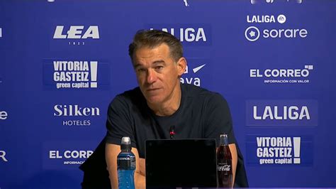 Vídeo Declaraciones de Luis García Plaza entrenador del Alavés tras