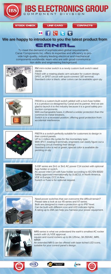 Canal Switch at www.ibselectronics.com - Most Reliable Touch Switch