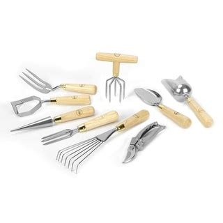 Stainless Steel Gardening Tool Set, Garden Tools (9 Piece) - Bed Bath ...