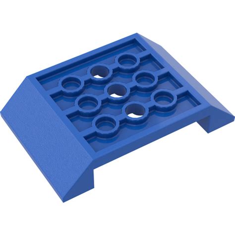 Lego Blue Slope X Double Inverted With Open Center With