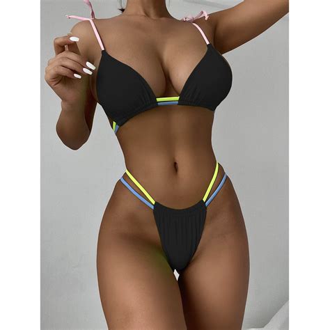 Great Gifts For Less Ofreoo Women Push Up Bikini Set Knot Front Underwire Swimsuits Low Rise