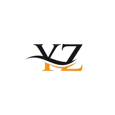 YZ Logo design vector. Swoosh letter YZ logo design 17302625 Vector Art ...