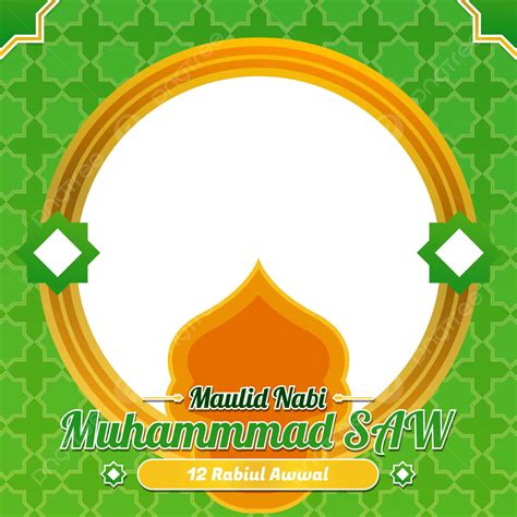 Twibbon Maulid Nabi Muhammad Twibbonize Element Vector Twibbon