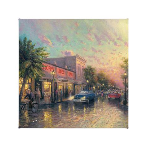 Key West 14 X 14 Gallery Wrapped Canvas Thomas Kinkade Studios