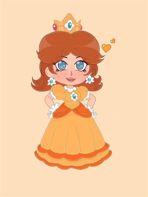 Princess Daisy Chibi By Pumpkinteapot On Deviantart