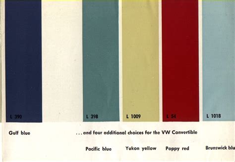 TheSamba.com :: VW Archives - 1961/1962 Beetle Colors