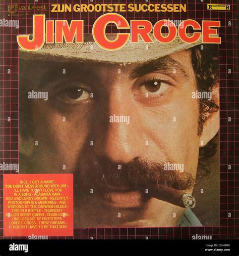 Jim Croce Greatest Hits Vintage Vinyl Album Cover Stock Photo Alamy