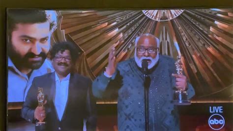 Rrrs Naatu Naatu Wins The Oscars 2023 Best Original Song At The 95th Academy Award Youtube