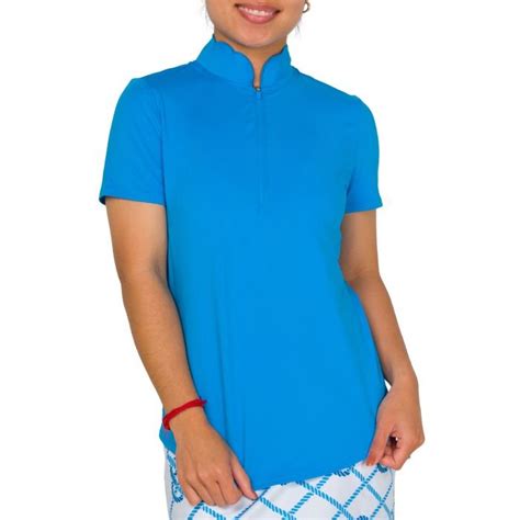 Jofit Womens Scallop Mock Golf Polo Carls Golfland