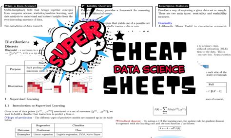 Super Cheat Sheets To Master Data Science Kdnuggets