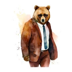 Bear Suit Grizzly Vector Images (60)