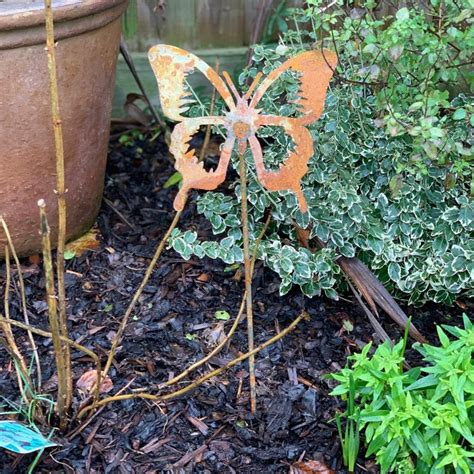 Rusty Butterfly Plasma Cut Garden Art Rusty Art Metal | Etsy UK