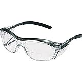 3M Reader +2.0 Diopter Safety Glasses, Silver/Black Frame, Clear Lens ...