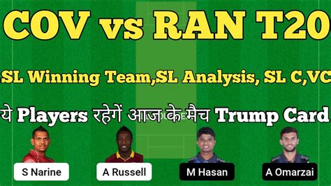 Cov Vs Ran Dream11 Team Dream11 Team Of Today Match Bangladesh