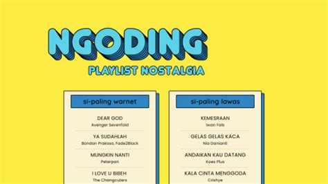 Playlist Nostalgia Biar Betah Ngoding Jaman Warnet Dan An Minarsih