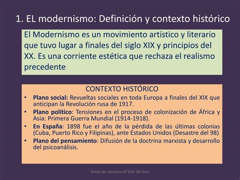 Ppt La Literatura Modernista Y La Generaci N Del Powerpoint