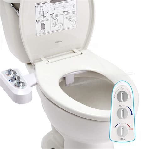 Buy Hibbent Toilet Seat Bidet With Self Cleaning Dual Nozzle Hot And Cold Water Spray Non