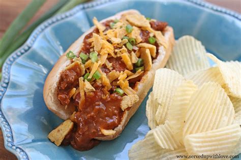 Crock Pot Chili Cheese Dogs Served Up With Love