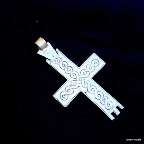 Large Ethiopian Orthodox Christian Cross Pendant L Gem