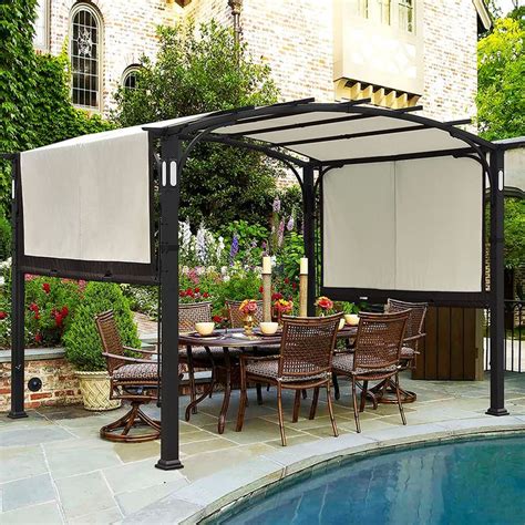 CoastShade 10x8 Pergola Gazebo Canopy Outdoor Patio Garden Steel Frame ...