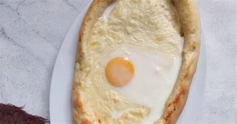 Resep Khachapuri Adjaruli Georgian Cheese Bread Boat Oleh Indah