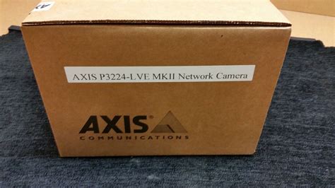 Axis P Lve Mk Ii Hdtv P Network Camera New In Box Sealed