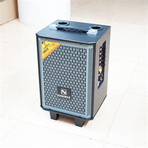 Loa Kéo Mini Nanomax S 8C Lưới Xám Bass 20cm 50w