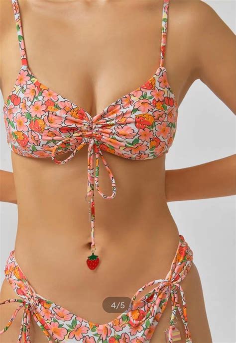 Blackbough Swim Bikini In Berry Cherry On Carousell