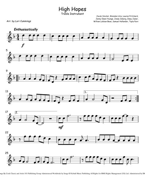 High Hopes Arr Lori Cummings By Panic At The Disco Sheet Music For Violin Solo At Sheet