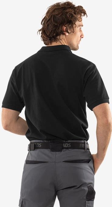 Acode Heavy Polo Shirt 1724 PIQ Black Fristads