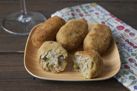 Croquetas Veganas De Setas Y Ajos Tiernos Verde Que Te Como Verde