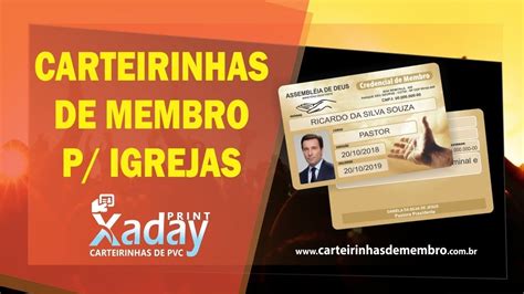 Carteirinhas De Membro Para Igrejas Igreja Carteira Credenciais