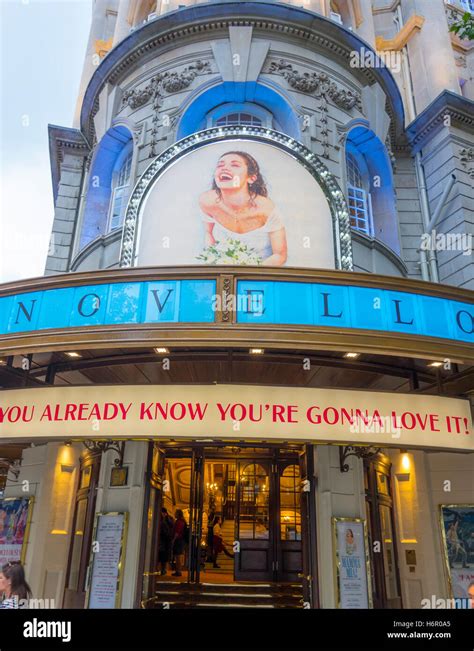 Novello Theatre in London - Mamma Mia Musical Stock Photo - Alamy