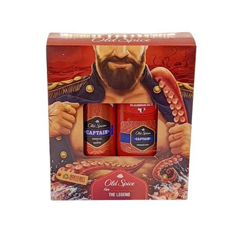 Old Spice Captain Shower Gel Ml Deodorant Stick Ml Old Spice