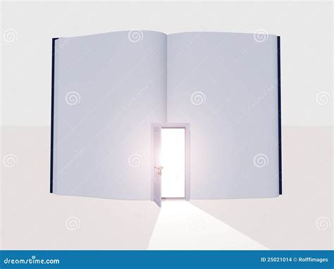 Libro Con La Puerta Abierta Stock De Ilustración Ilustración De