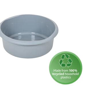 Addis 518458 Eco Made From 100 Plastic Round Washing Up Bowl 7 7