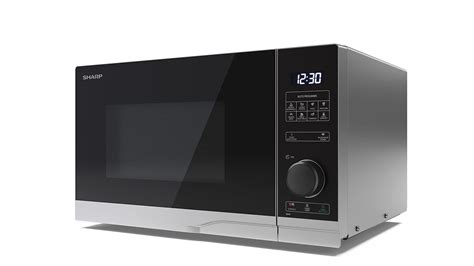 Buy SHARP YC PS234AU S 23 Litre 900W Solo Silver Black Microwave Oven